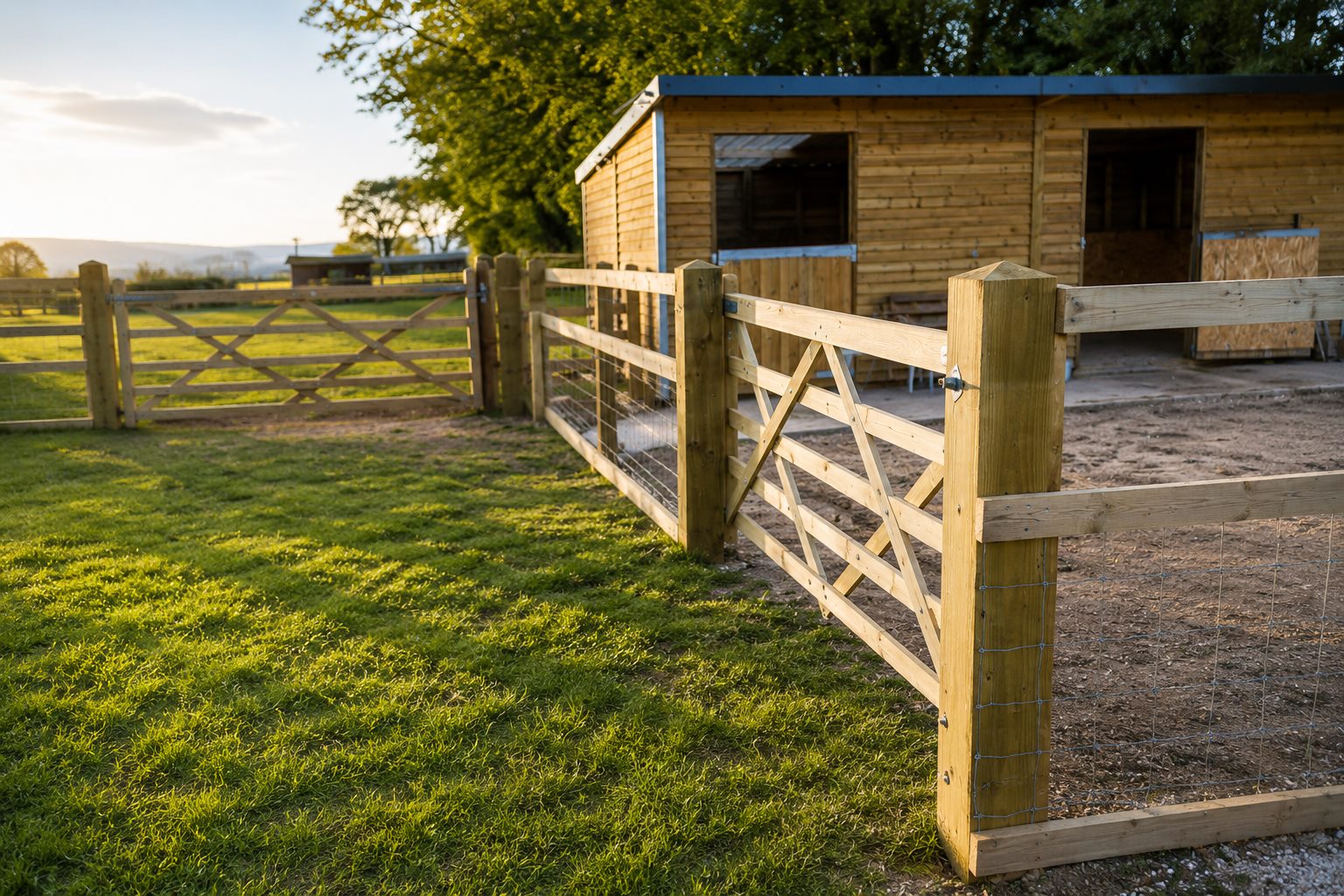 Agricultural and paddock fencing installation