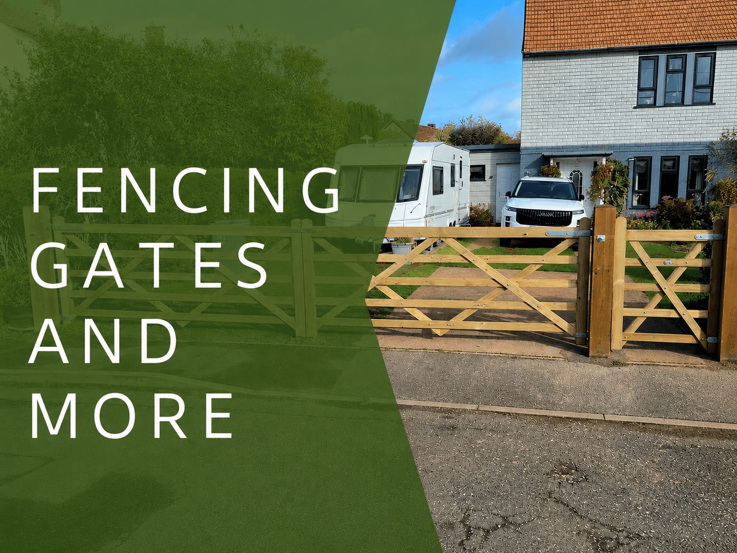 Timber fencing work