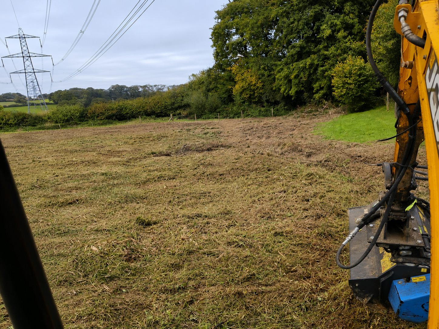 Flail mower work on rough ground
