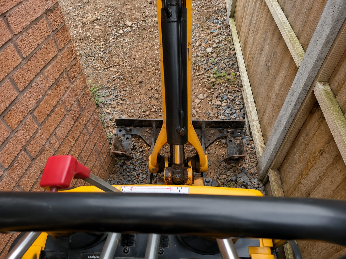 Operated plant hire on a rural site