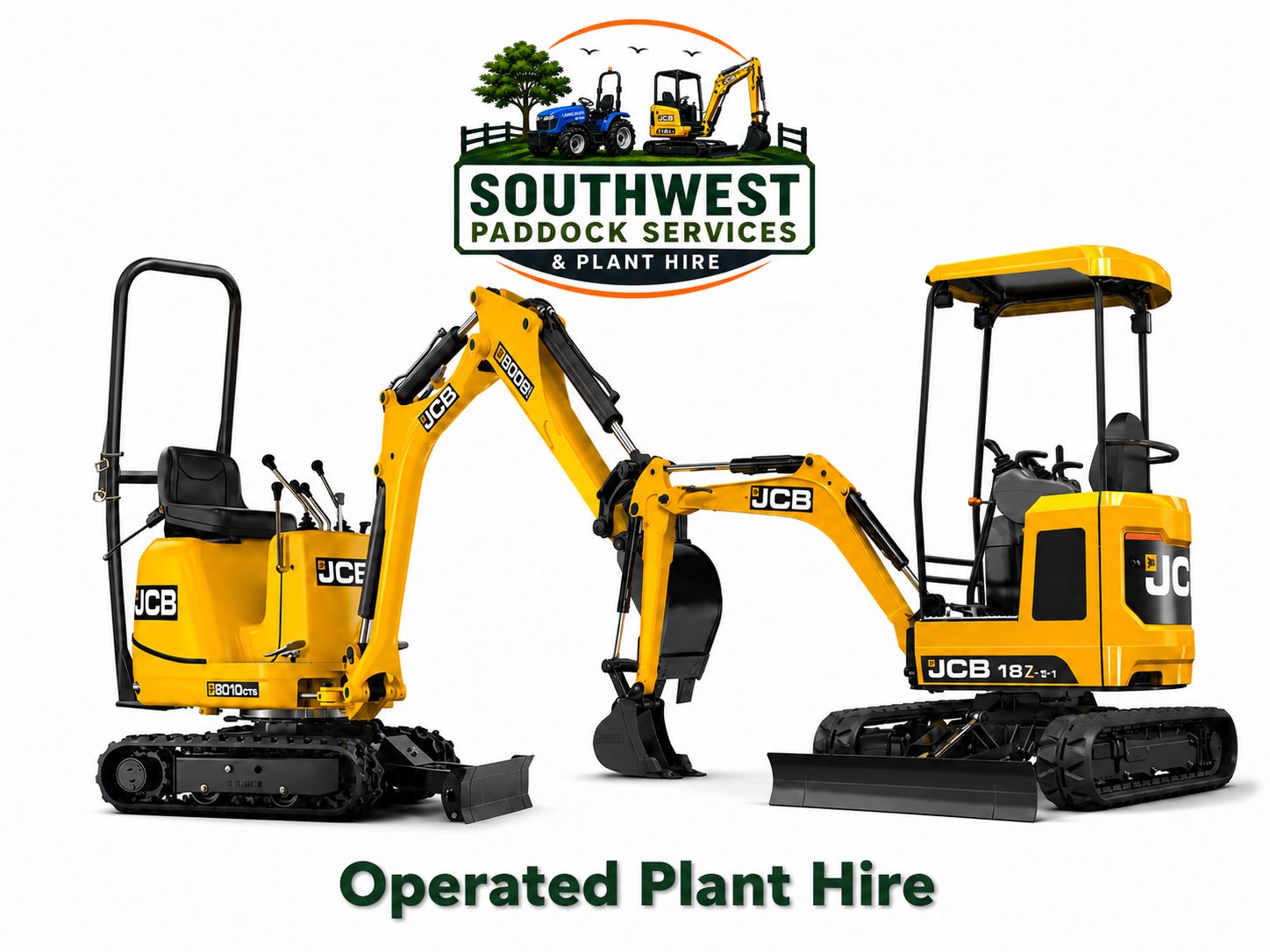 Plant hire machinery in use